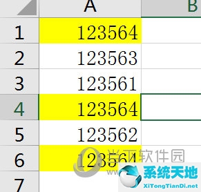 excel2016设置高亮重复项