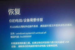 Win8系統開機藍屏錯誤代碼0xc000000f怎么修復