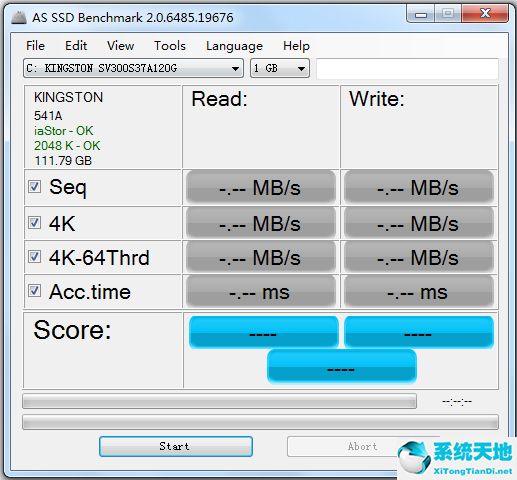 AS SSD Benchmark(SSD硬盘测速工具) V2.0.6694.23026 免费版