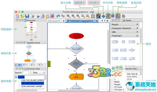 免费流程图软件下载_yEd Graph Editor下载免费中文绿色版