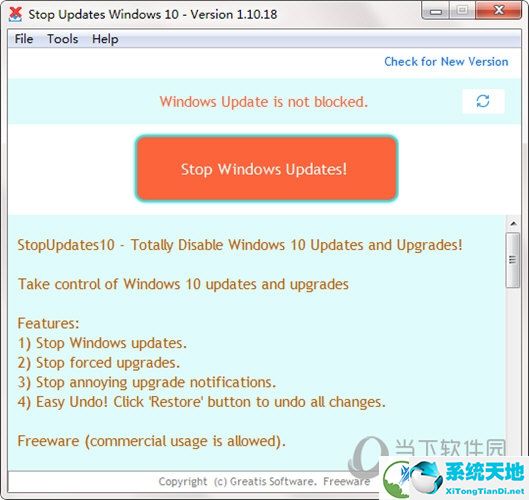 Stop Updates Windows10