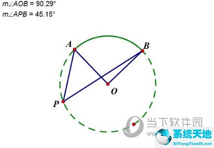 几何画板怎么制作圆周角定理演示动画