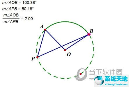 几何画板怎么制作圆周角定理演示动画