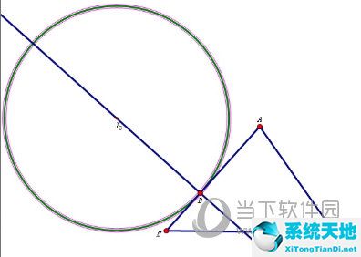 几何画板怎么作三角形的旁切圆