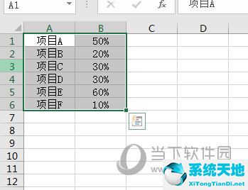 Excel2016怎么画双环图 操作流程(图1)