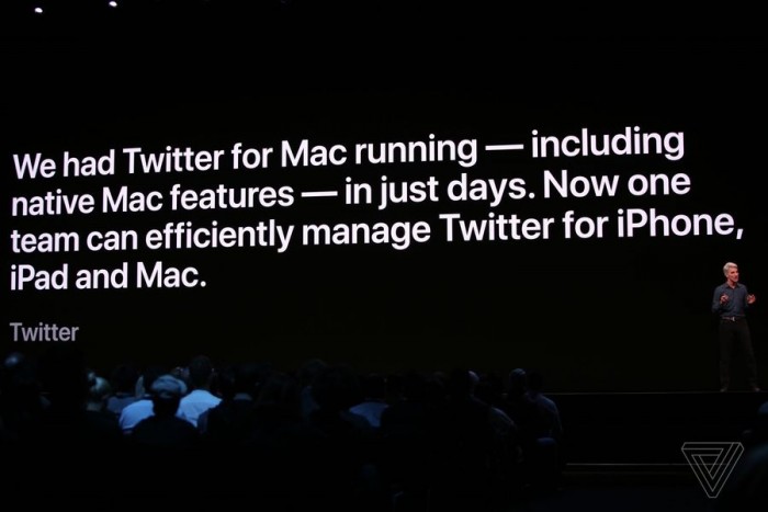 与微软相反，苹果将iOS系统应用移植到macOS