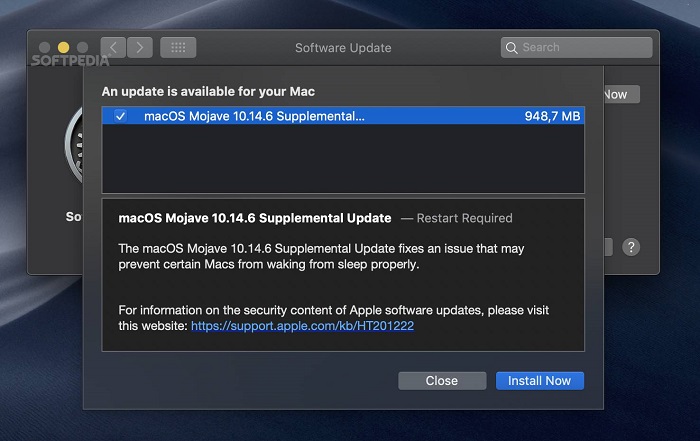 macOS Mojave 10.14.6今日发布补充更新