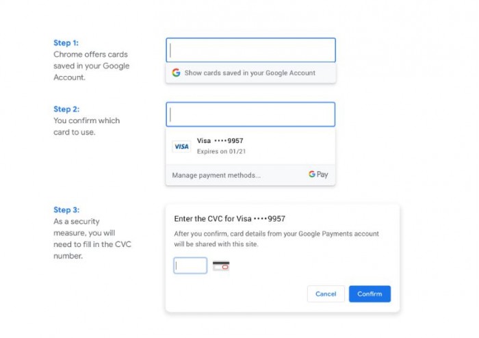 Google Chrome带来全新改进，帮助用户在浏览器中更轻松付款
