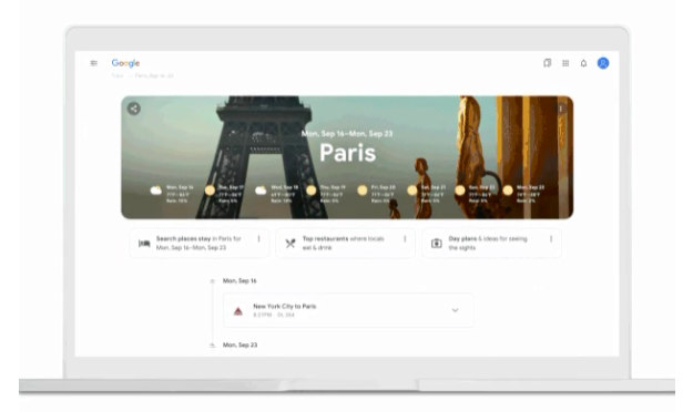 Google Travel发布新功能：全面规划旅行计划