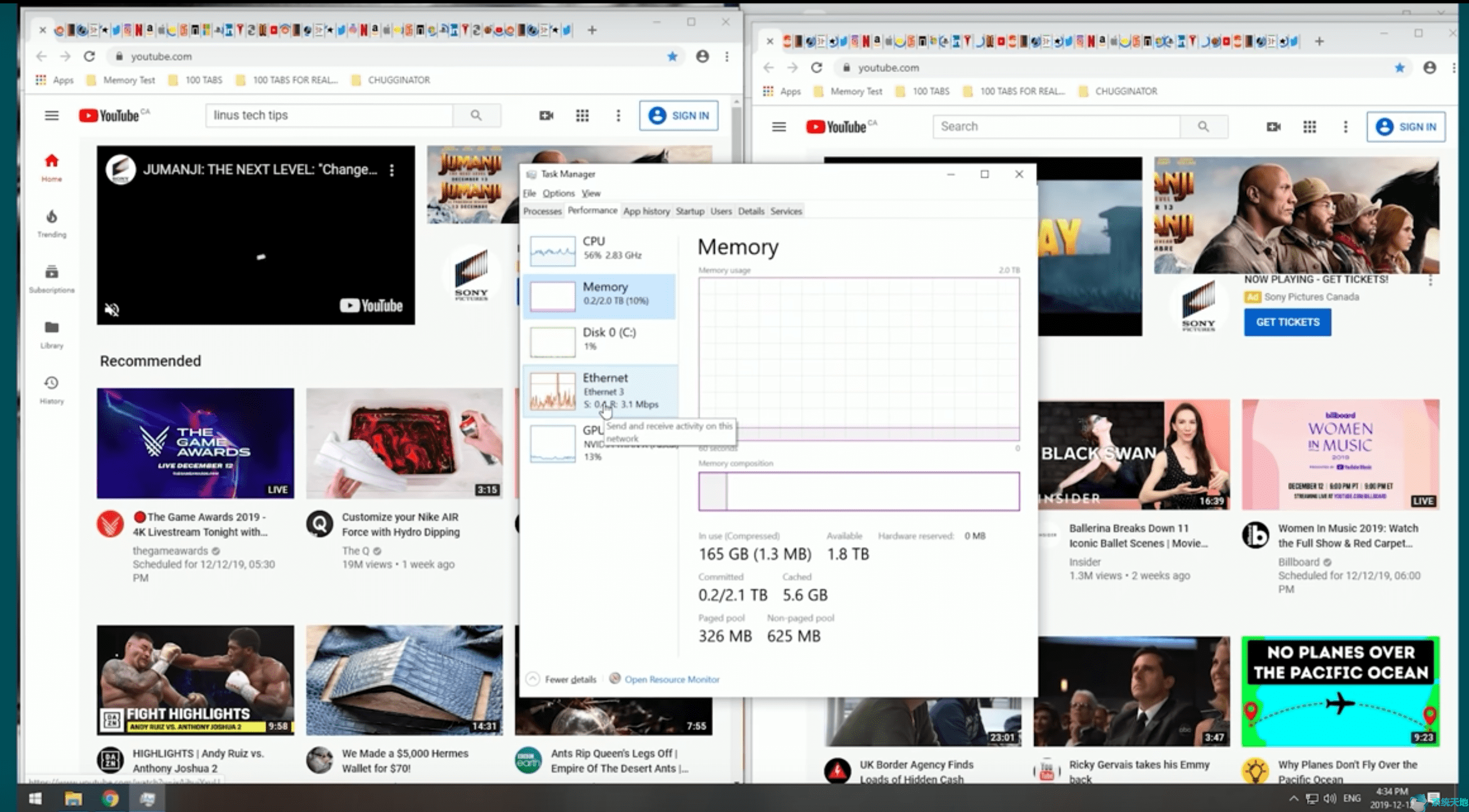 Chrome浏览器挑战2TB内存