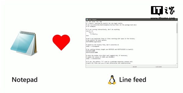 未来的windows10记事本将支持Linux Line feed（换行）1.png