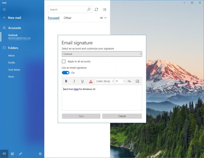 Win10系统的邮件应用最终将支持Rich Text签名.jpg