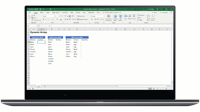 微软Office更新：Excel电子表格增强公式，支持动态数组