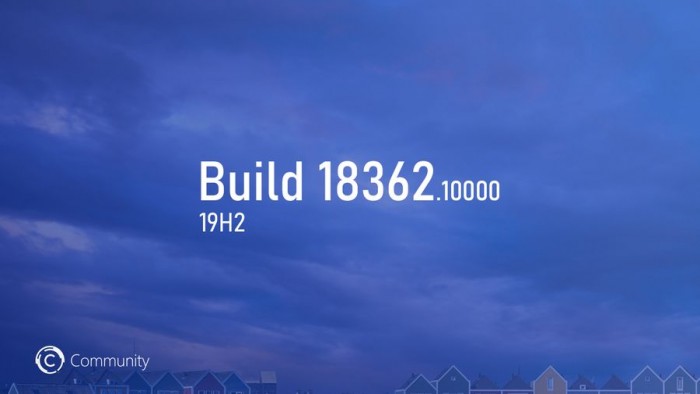 微软慢速通道推出win10 19H2 Build 18362.10000，无功能更新