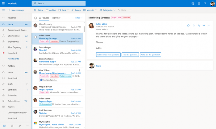 微软将于本月底开放Outlook网页端新功能