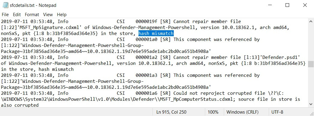 Win10系统更新后再爆新bug：sfc / scannow命令无法修复文件