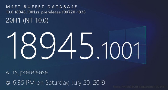Win10 20H1发布Build 18945预览版，已知问题和已修复