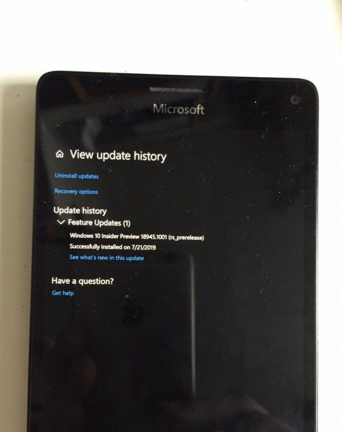 Lumia 950 XL可下载安装Win10 20H1 Build 18945.1001