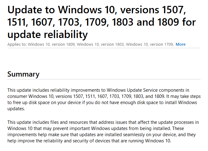 Win10重发KB4023057累积更新下载