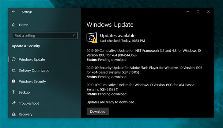 Win10 Build 18362.356更新