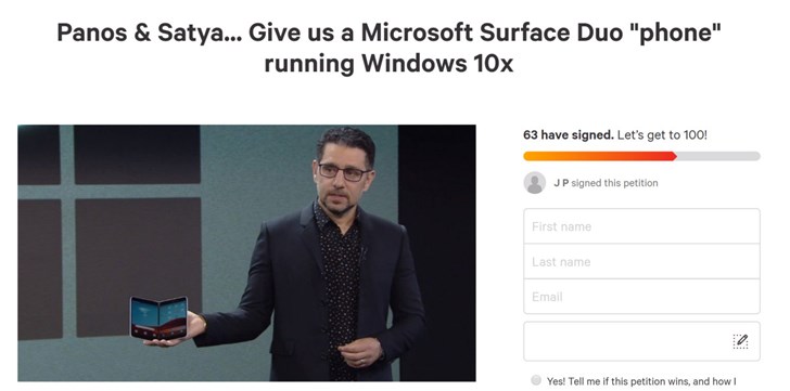 Surface Duo受Windows 10x支持请愿未获足够支持.jpg