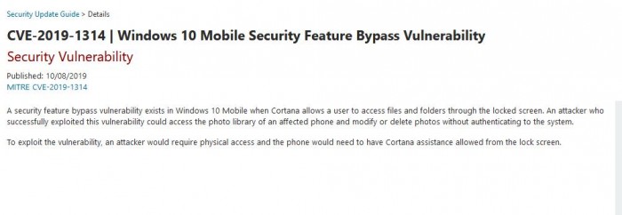 Win10 Mobile漏洞