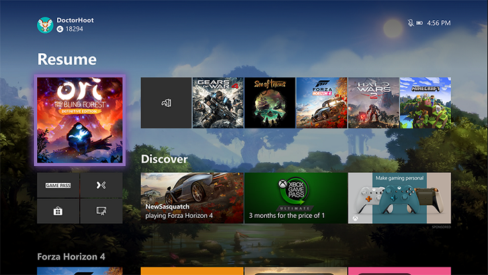 新版Xbox One仪表盘