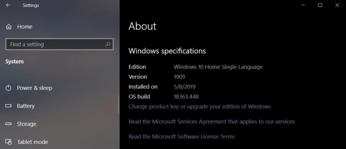 Win10 1909推送更新