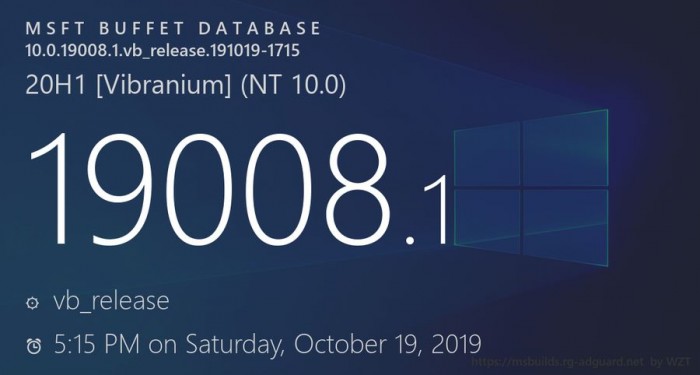 Win10 20H1发布Build 19008更新