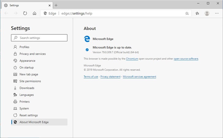 Win10 Chromium Edge