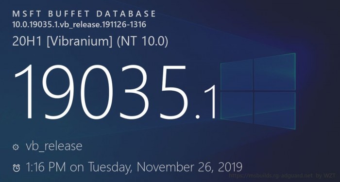 Win10 Build 19035更新