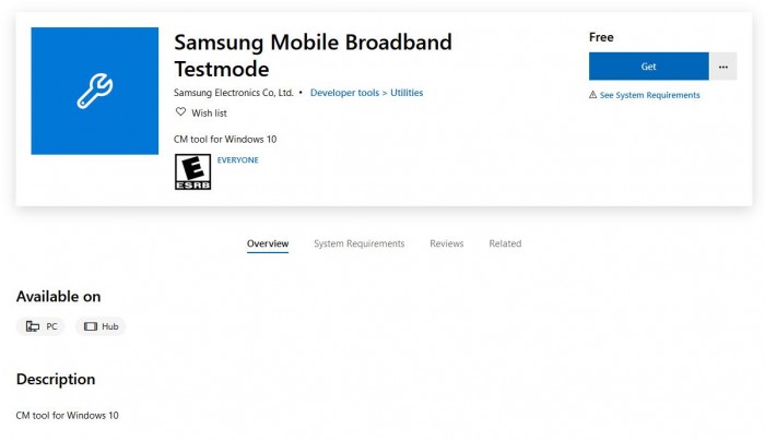 Samsung Mobile Broadband Testmode