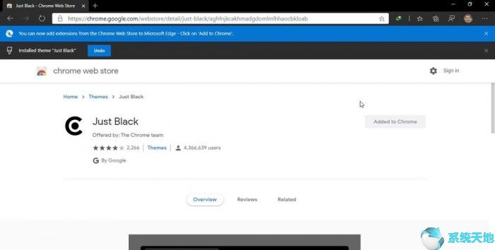 Edge浏览器安装Chrome Web Store主题