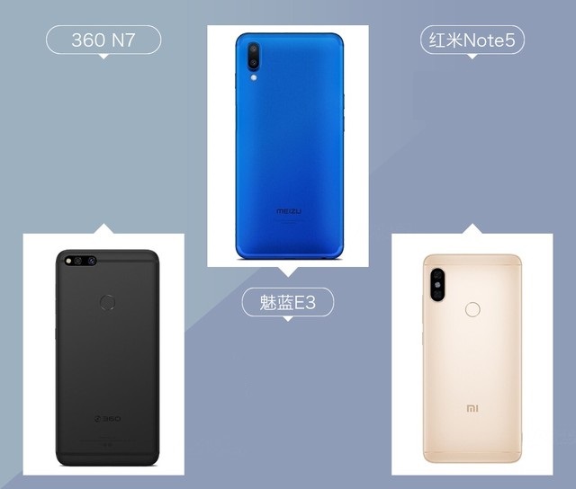 360N7、魅蓝E3、红米Note5对比评测 千元强机你选谁？