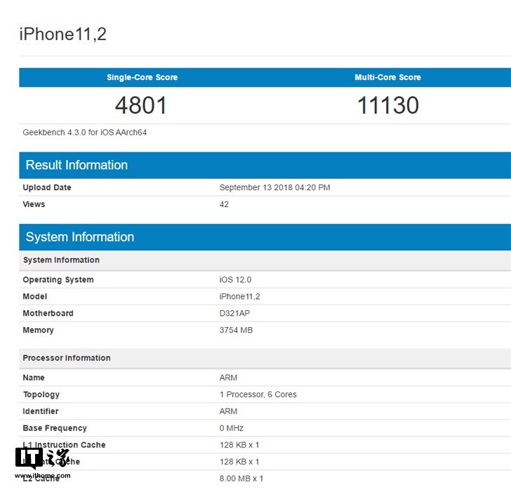 苹果iPhone XS A12芯片GB跑分评测1.png