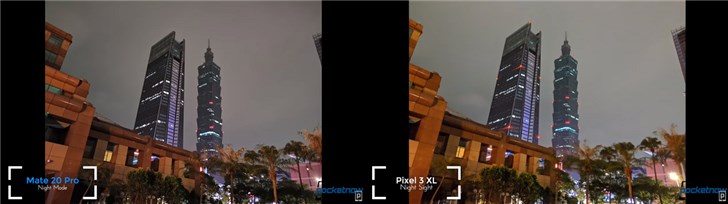 华为Mate 20 Pro/谷歌Pixel 3 XL拍照对比