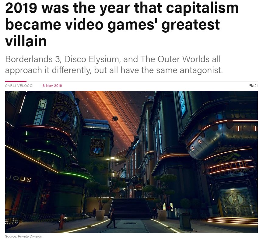 2019年游戏里最大的反派角色竟然成了“资本主义”