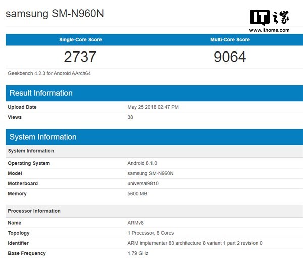 三星Note 9 Exynos 9810跑分小胜高通845.jpg