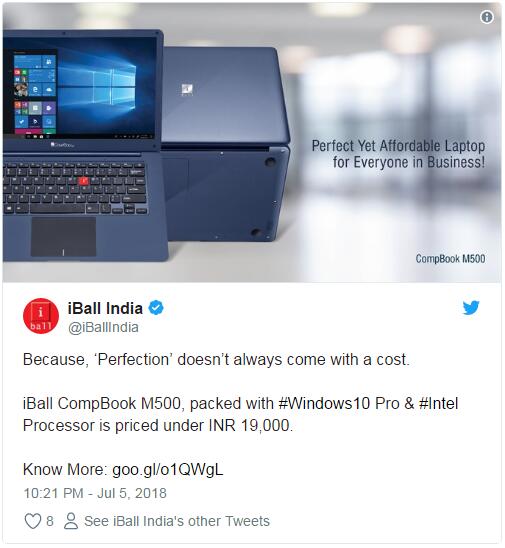 iBall CompBook M500 Win10笔记本已上市1.jpg