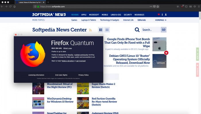 Mozilla Firefox 68发布正式版下载，引入全新报告功能