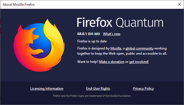 Firefox 68.0.1发布更新，macOS 10.15测试版可运行