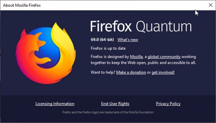 Firefox 69正式版