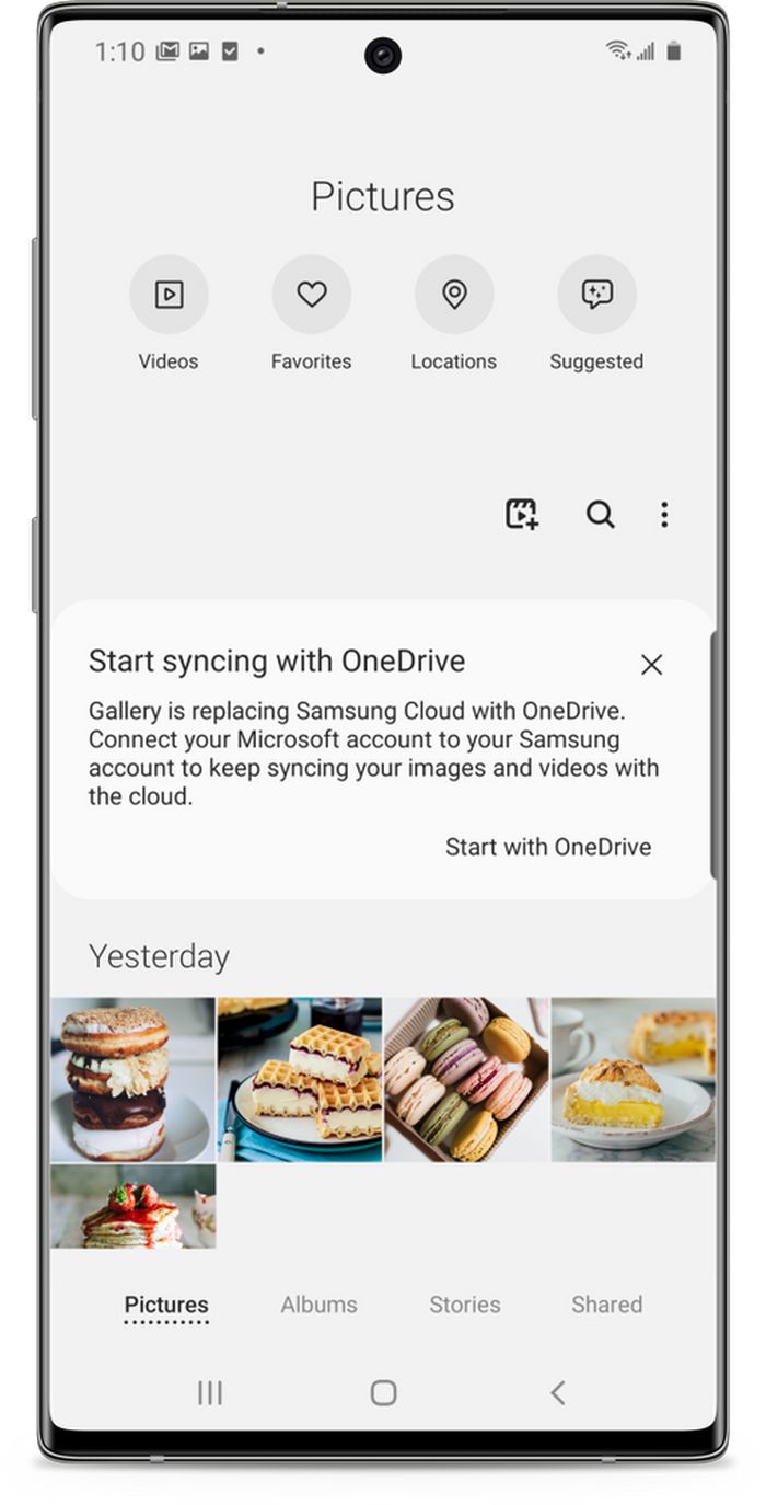 美国三星Note 10系列用户将开放OneDrive体验