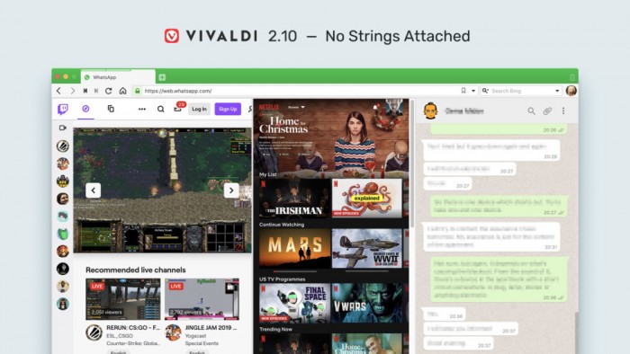 Vivaldi浏览器修改用户代理字符串