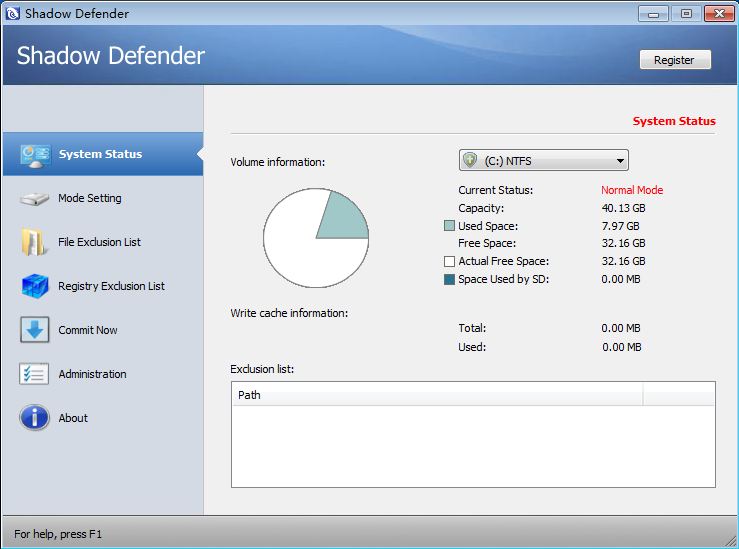 Shadow Defender(影子系统) v1.4.0.680 中文版