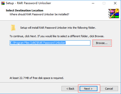 RAR Password Unlocker安裝步驟