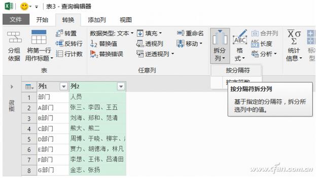 Excel下自动拆分整理数据的技巧4.jpg