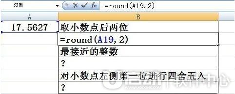 excel表格round函数怎么用3