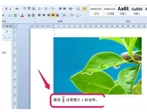 Word2016文档中图表目录的生成方法