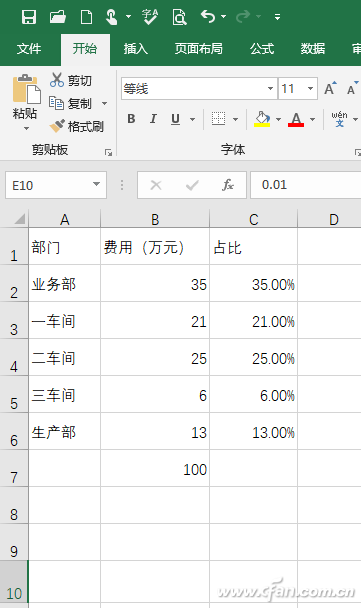 颜色制作占比堆积图02